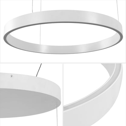 Jense Minimalist Modern Metal Adjustable Dimmable Ring LED Pendant