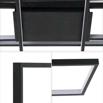 Minimalist Metal Adjustable Dimmable Geometric Integrated LED Flush Mount