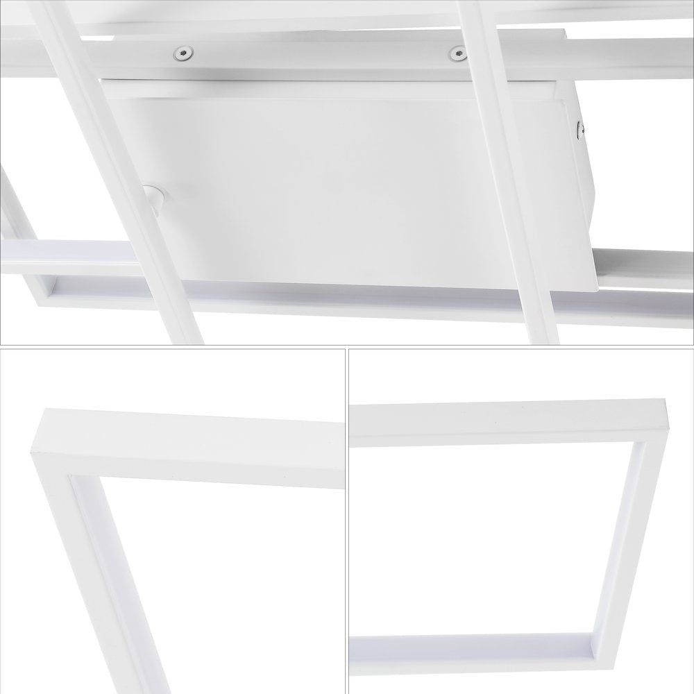 Minimalist Metal Adjustable Dimmable Geometric Integrated LED Flush Mount