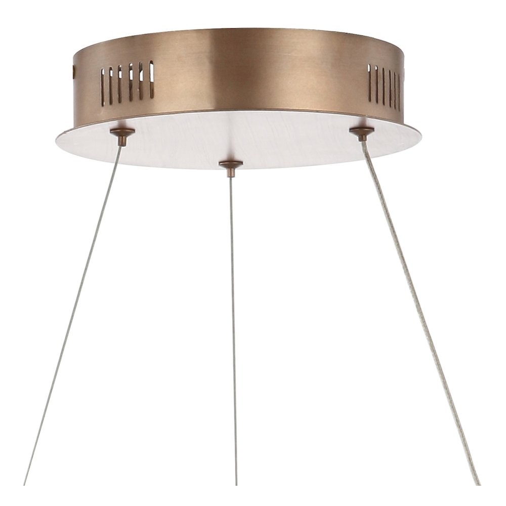 Cursive Adjustable Spiral Integrated Led Metal Chandelier Ceiling Light