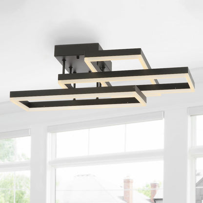 Turing Geometric Integrated Led Metal Flush Mount