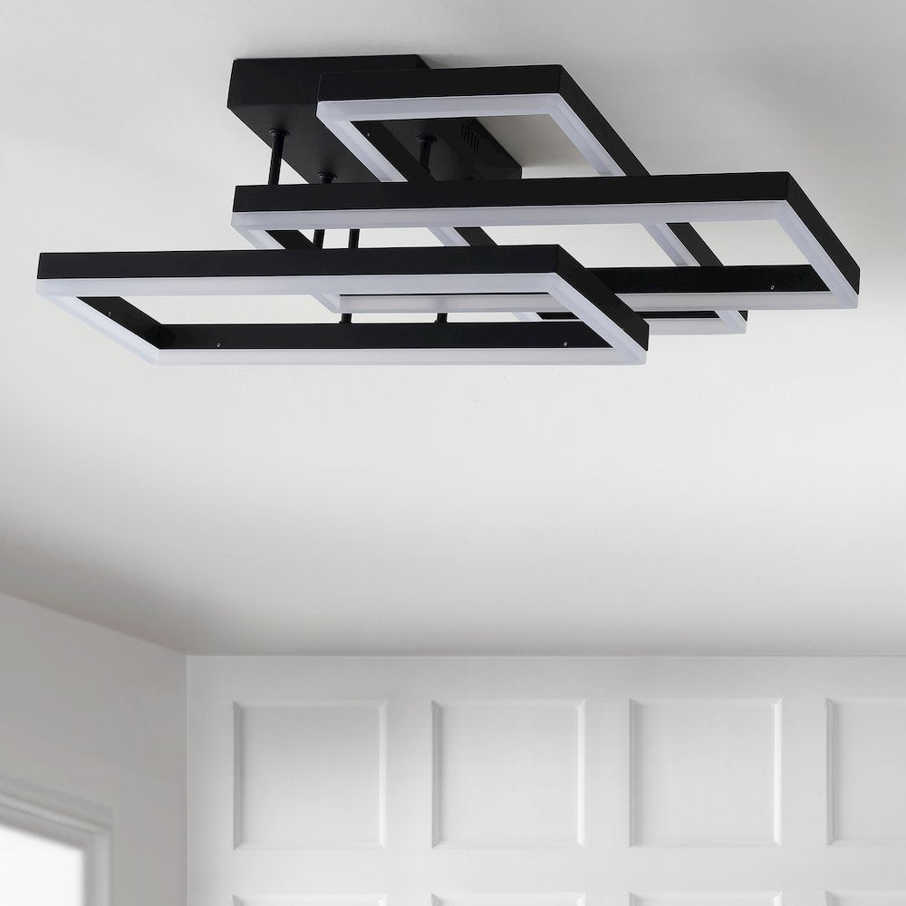 Turing Geometric Integrated Led Metal Flush Mount