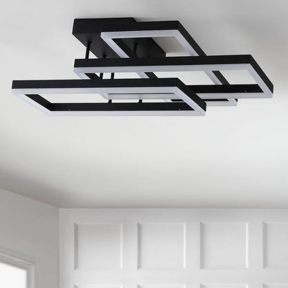 Turing Geometric Integrated Led Metal Flush Mount