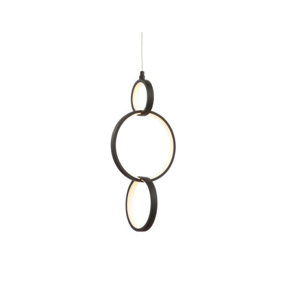 Loop Adjustable Integrated Led Metal Ring Pendant