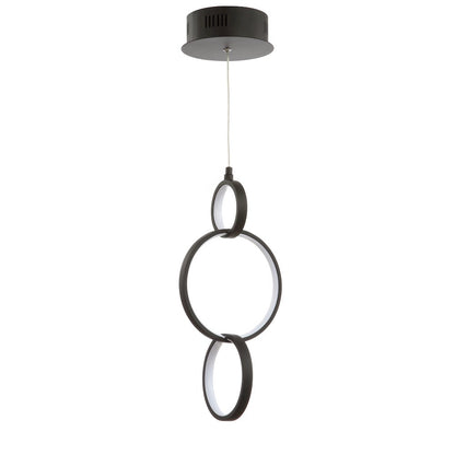 Loop Adjustable Integrated Led Metal Ring Pendant