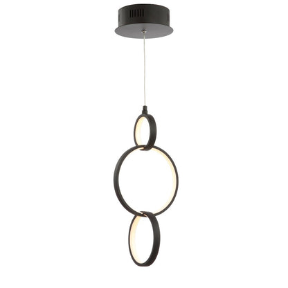 Loop Adjustable Integrated Led Metal Ring Pendant