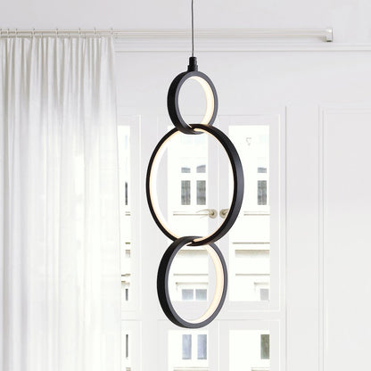 Loop Adjustable Integrated Led Metal Ring Pendant
