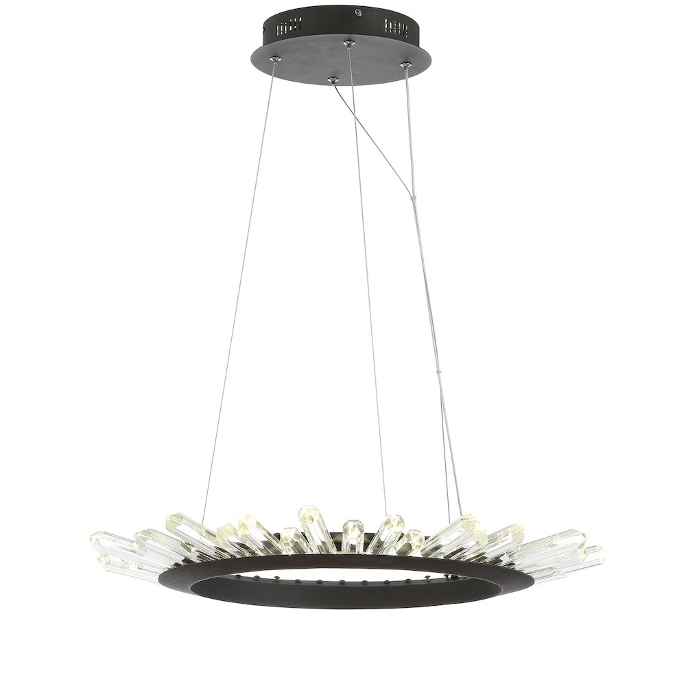 Elsa Adjustable Integrated Led Modern Crystal Pendant
