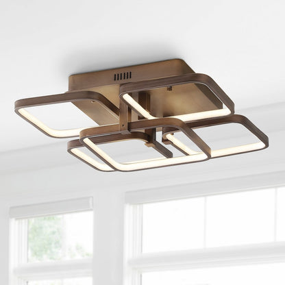 Sebastian Integrated Led Metal Flush Mount Ceiling Light