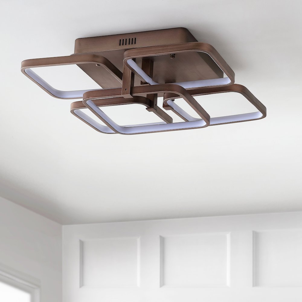 Sebastian Integrated Led Metal Flush Mount Ceiling Light