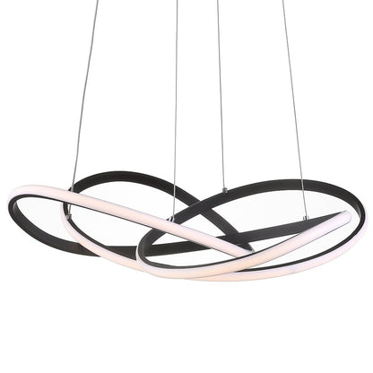 Alexia Abstract Integrated Led Metal Adjustable Pendant