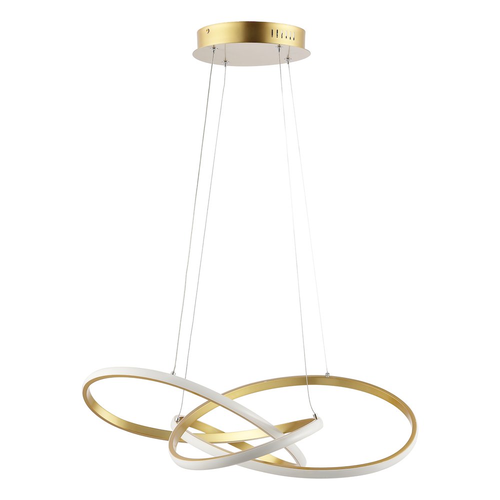 Alexia Abstract Integrated Led Metal Adjustable Pendant