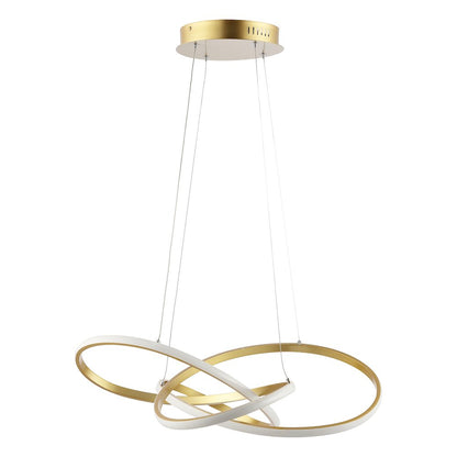 Alexia Abstract Integrated Led Metal Adjustable Pendant