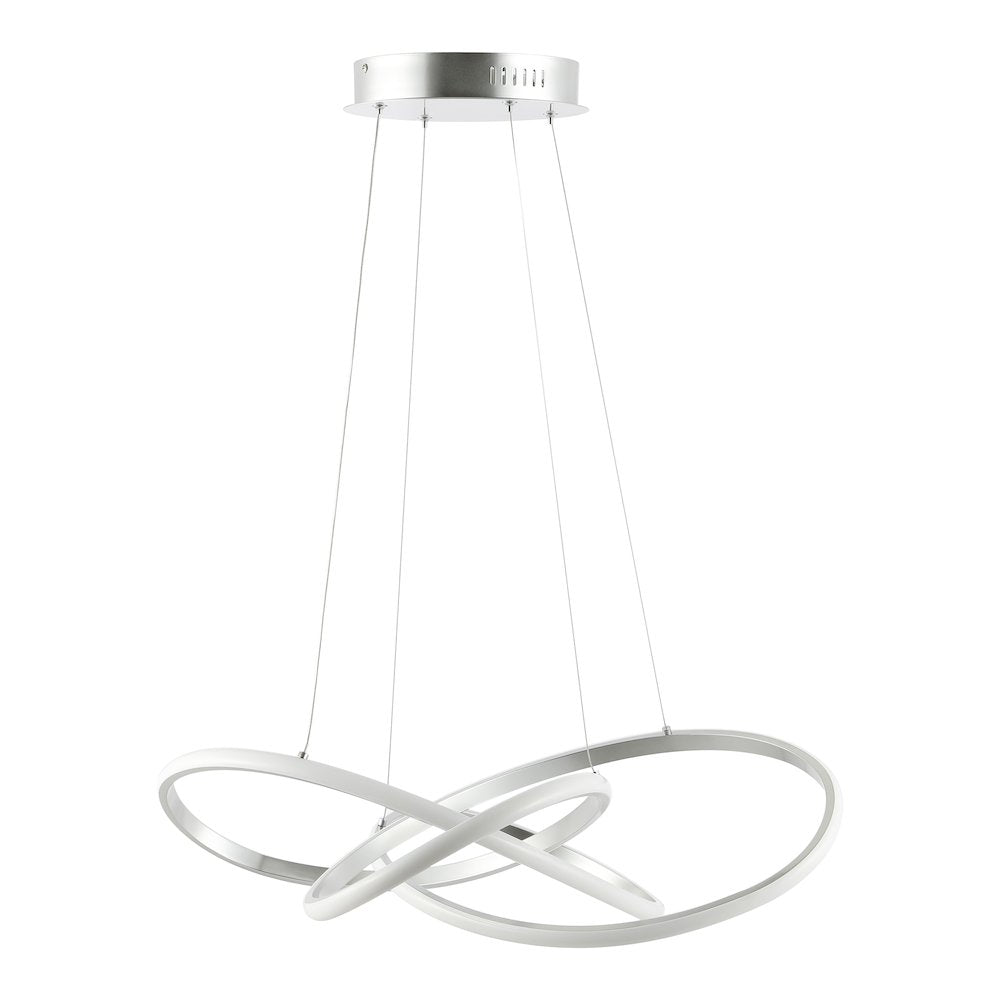 Alexia Abstract Integrated Led Metal Adjustable Pendant