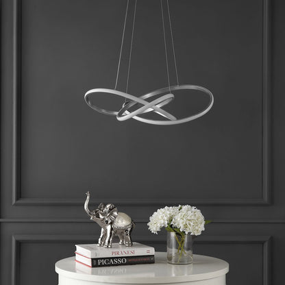 Alexia Abstract Integrated Led Metal Adjustable Pendant