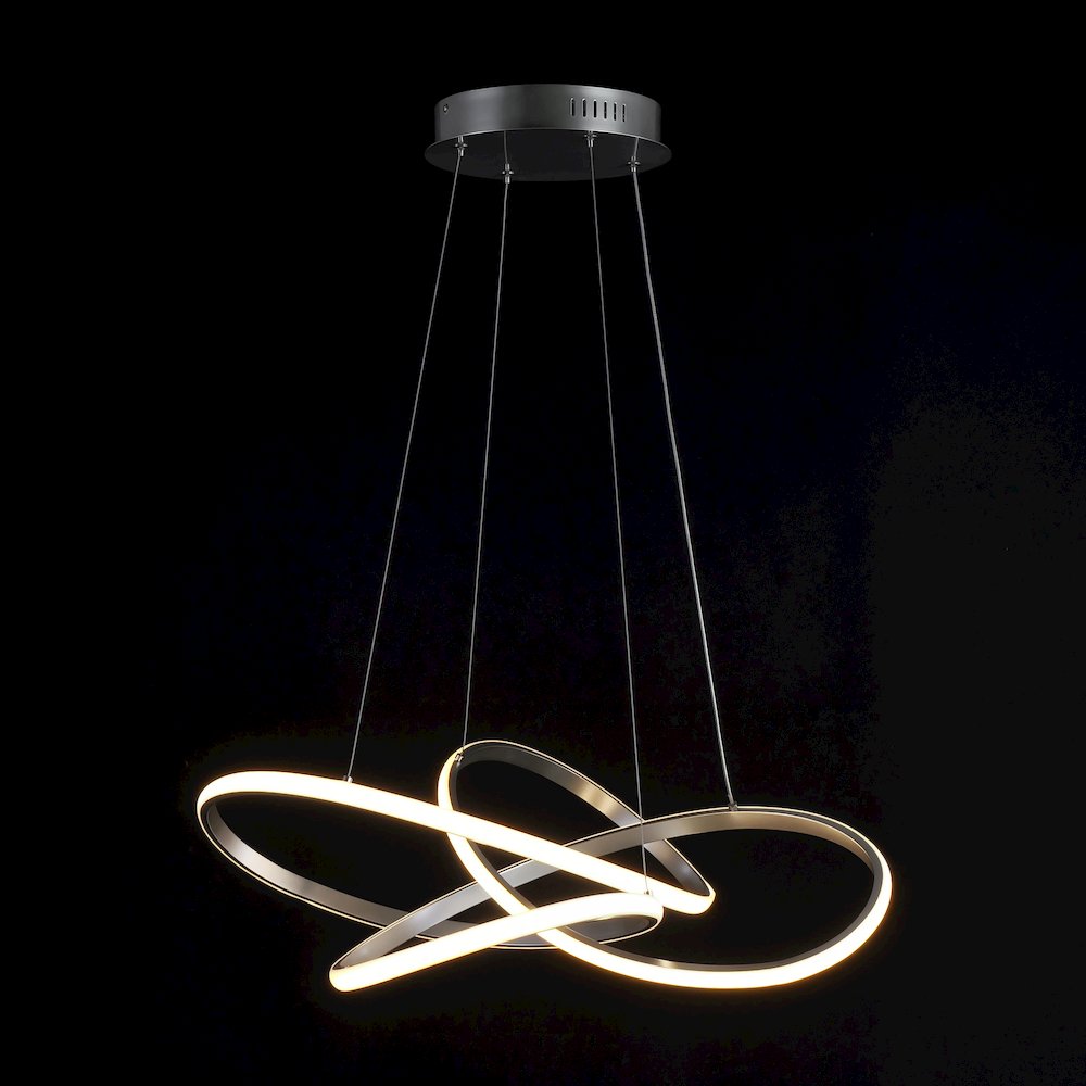 Alexia Abstract Integrated Led Metal Adjustable Pendant