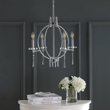 Laura Crystal/Metal Led Chandelier