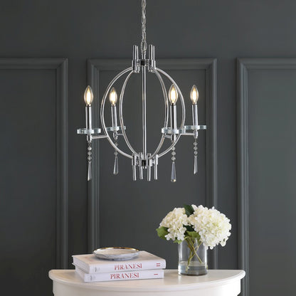 Laura Crystal/Metal Led Chandelier
