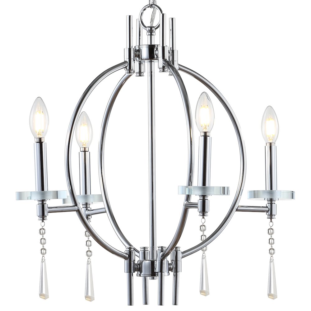 Laura Crystal/Metal Led Chandelier