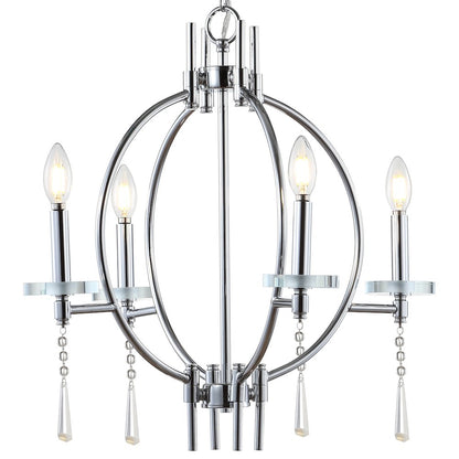 Laura Crystal/Metal Led Chandelier