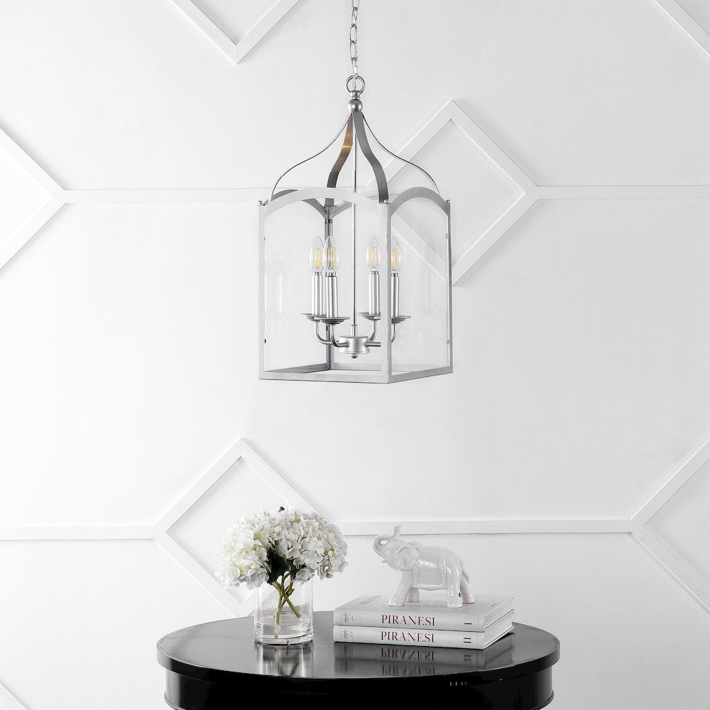 Ruth Traditional Classic Lantern Metal/Glass Led Pendant