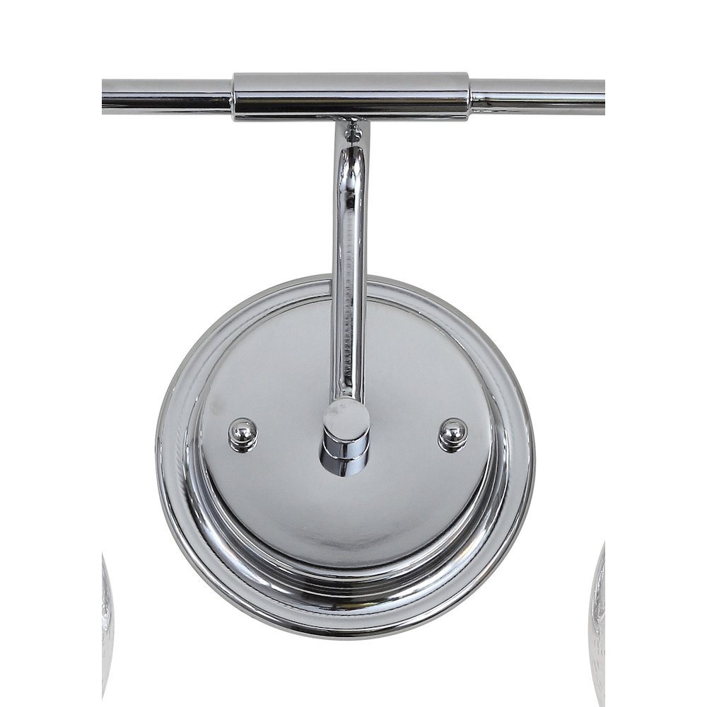 Shirley Metal Bubbled Glass Vanity Light