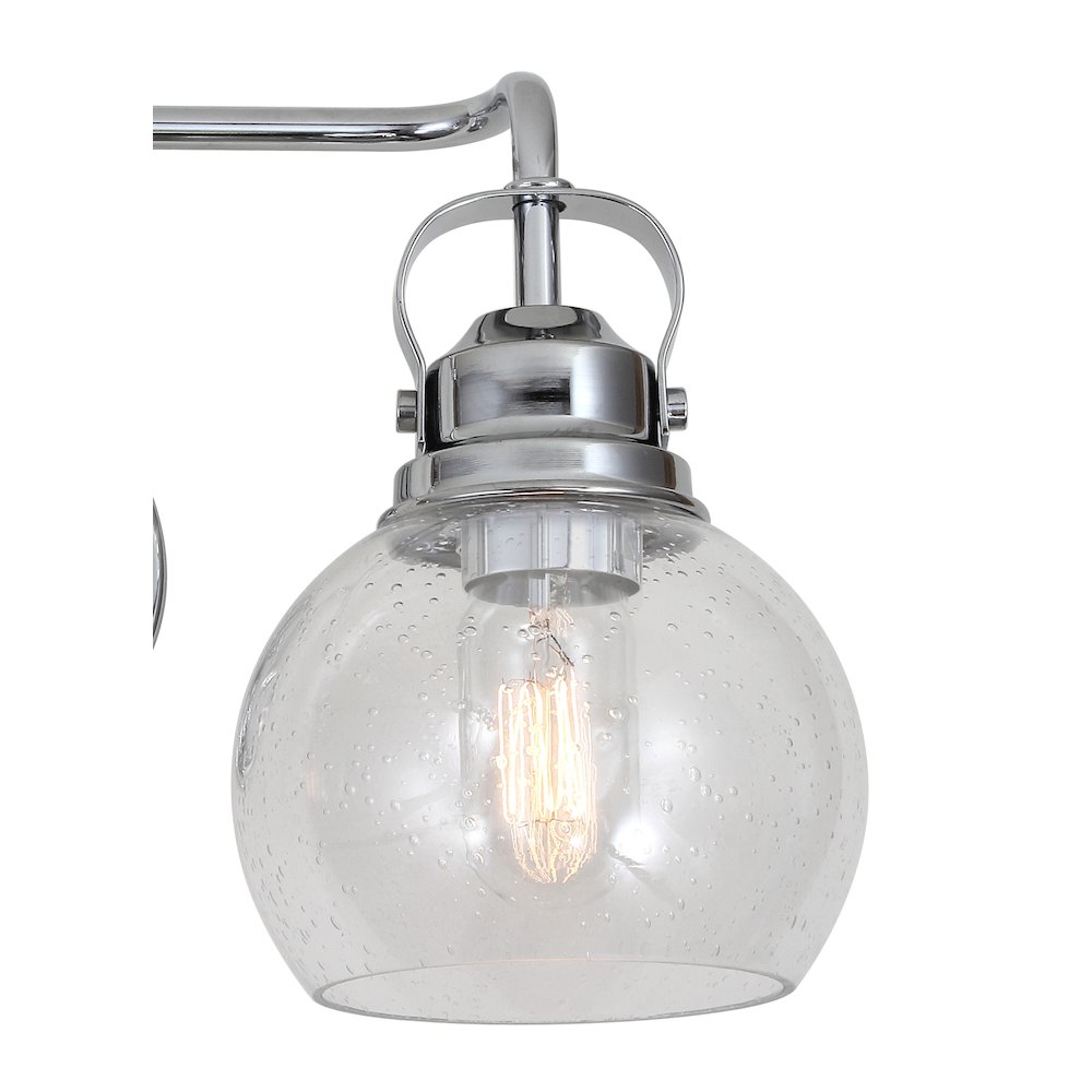 Shirley Metal Bubbled Glass Vanity Light