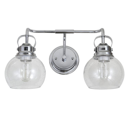 Shirley Metal Bubbled Glass Vanity Light