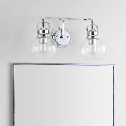Shirley Metal Bubbled Glass Vanity Light