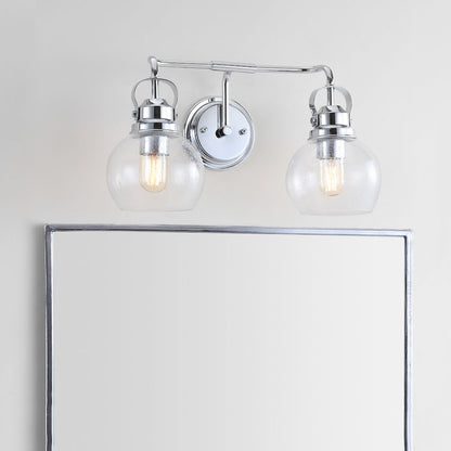 Shirley Metal Bubbled Glass Vanity Light