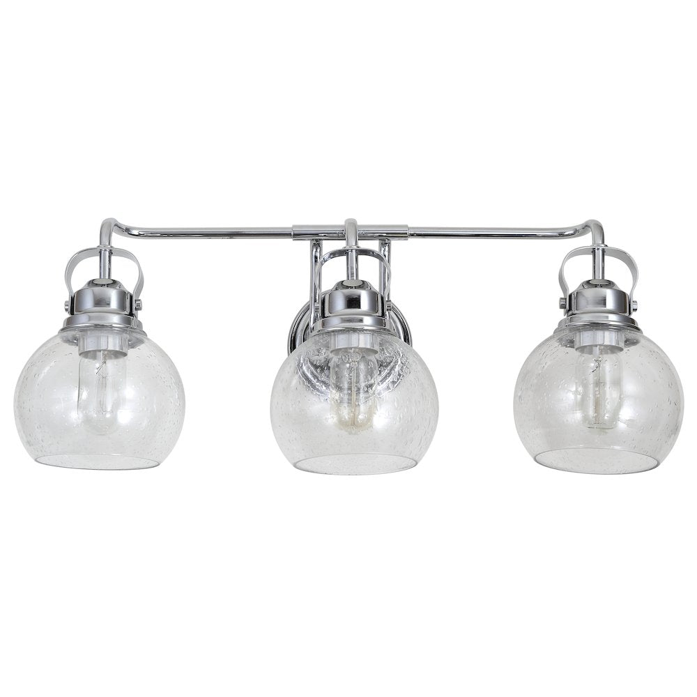 Shirley Metal Bubbled Glass Vanity Light