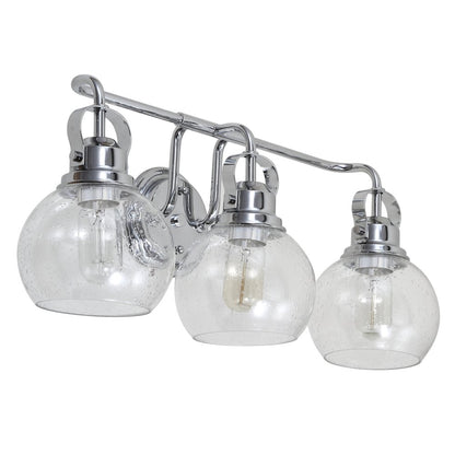 Shirley Metal Bubbled Glass Vanity Light