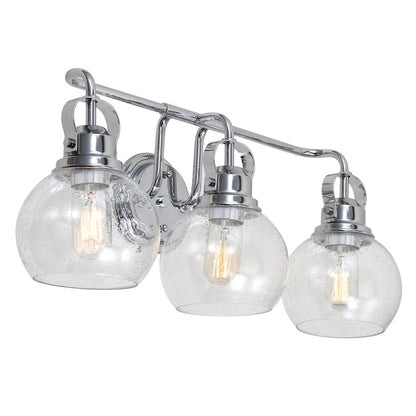 Shirley Metal Bubbled Glass Vanity Light