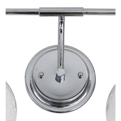 Shirley Metal Bubbled Glass Vanity Light