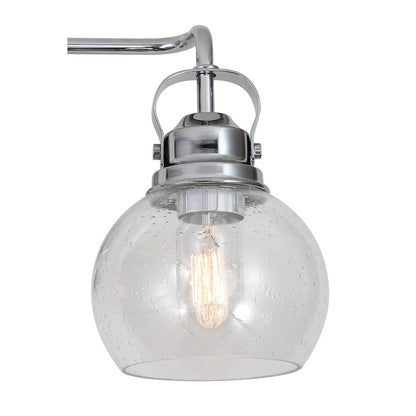 Shirley Metal Bubbled Glass Vanity Light
