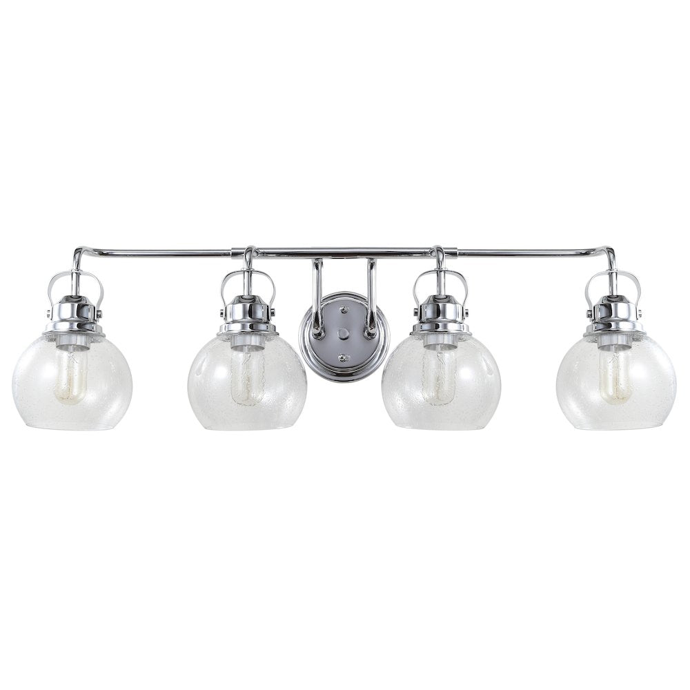 Shirley Metal Bubbled Glass Vanity Light