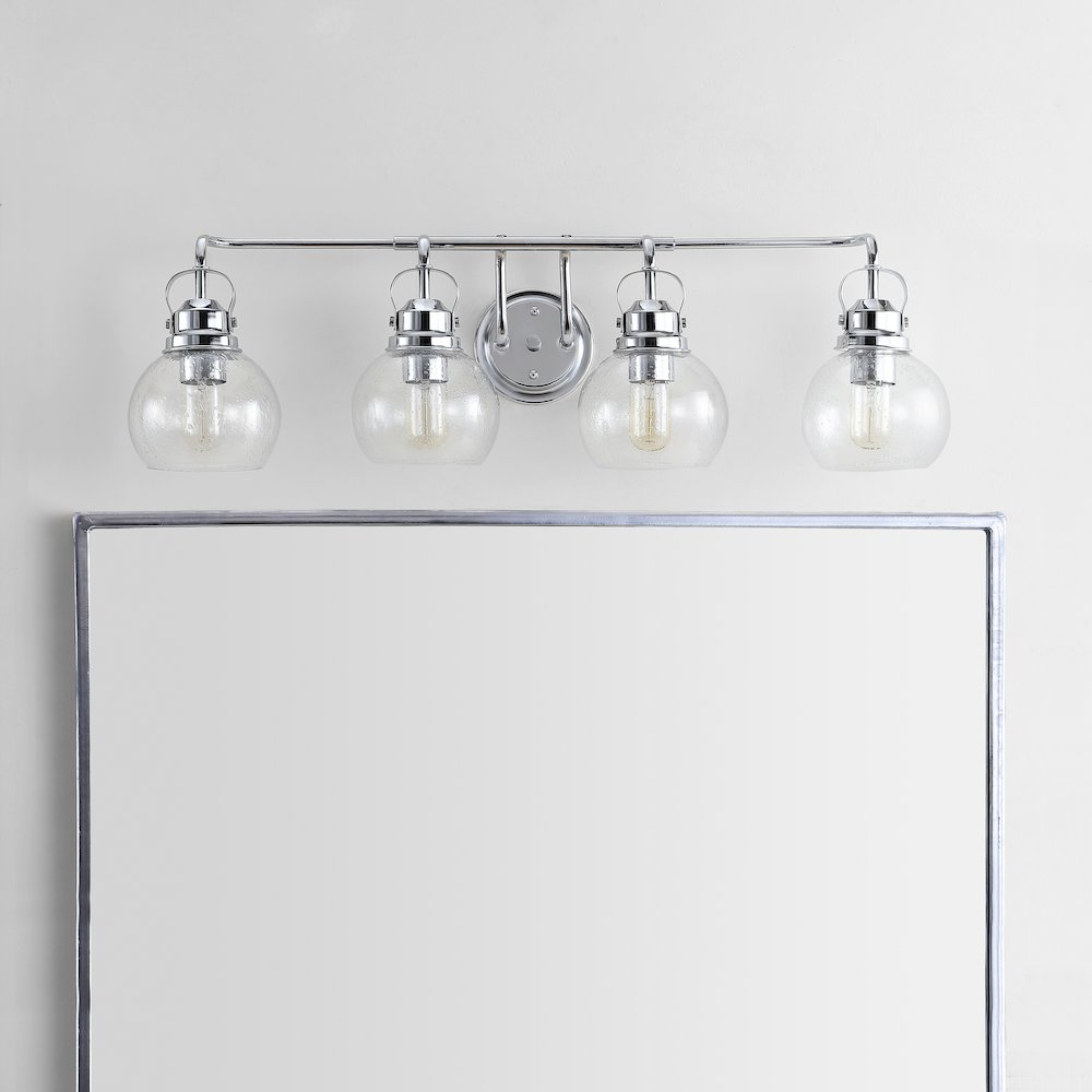 Shirley Metal Bubbled Glass Vanity Light