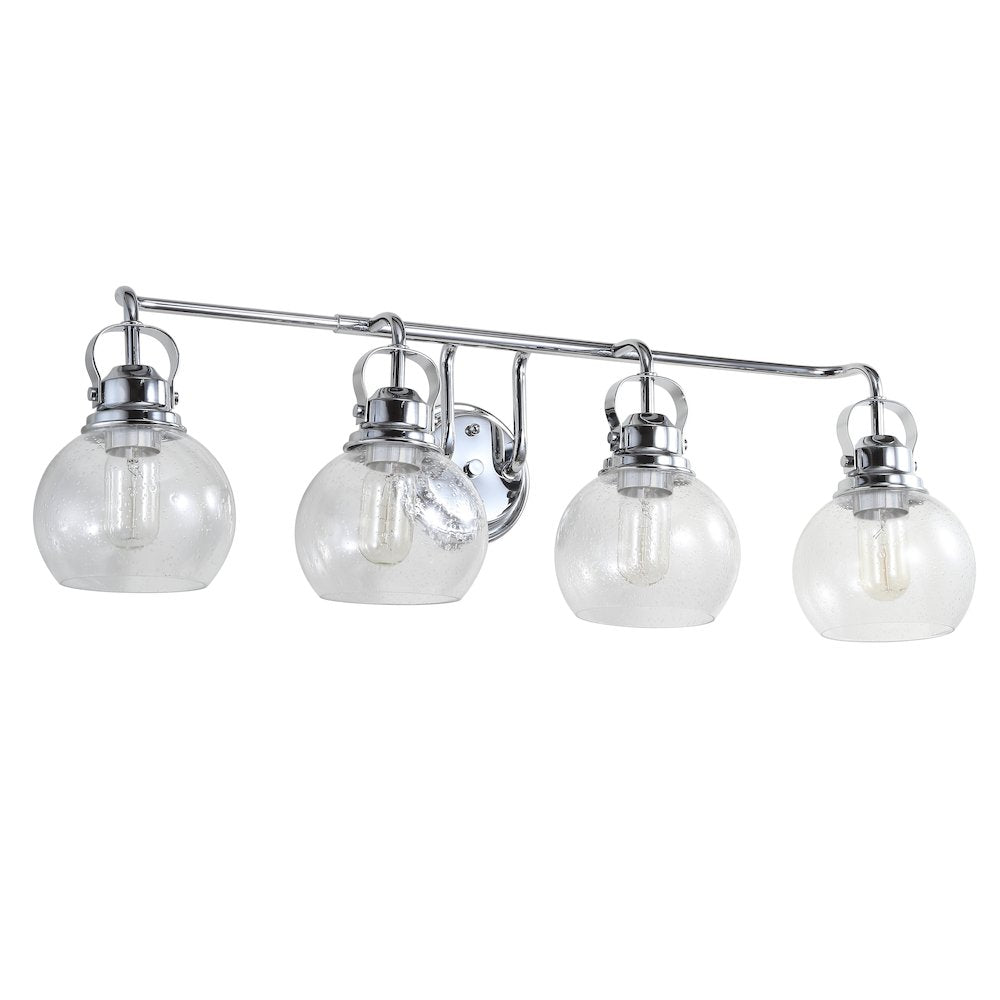 Shirley Metal Bubbled Glass Vanity Light