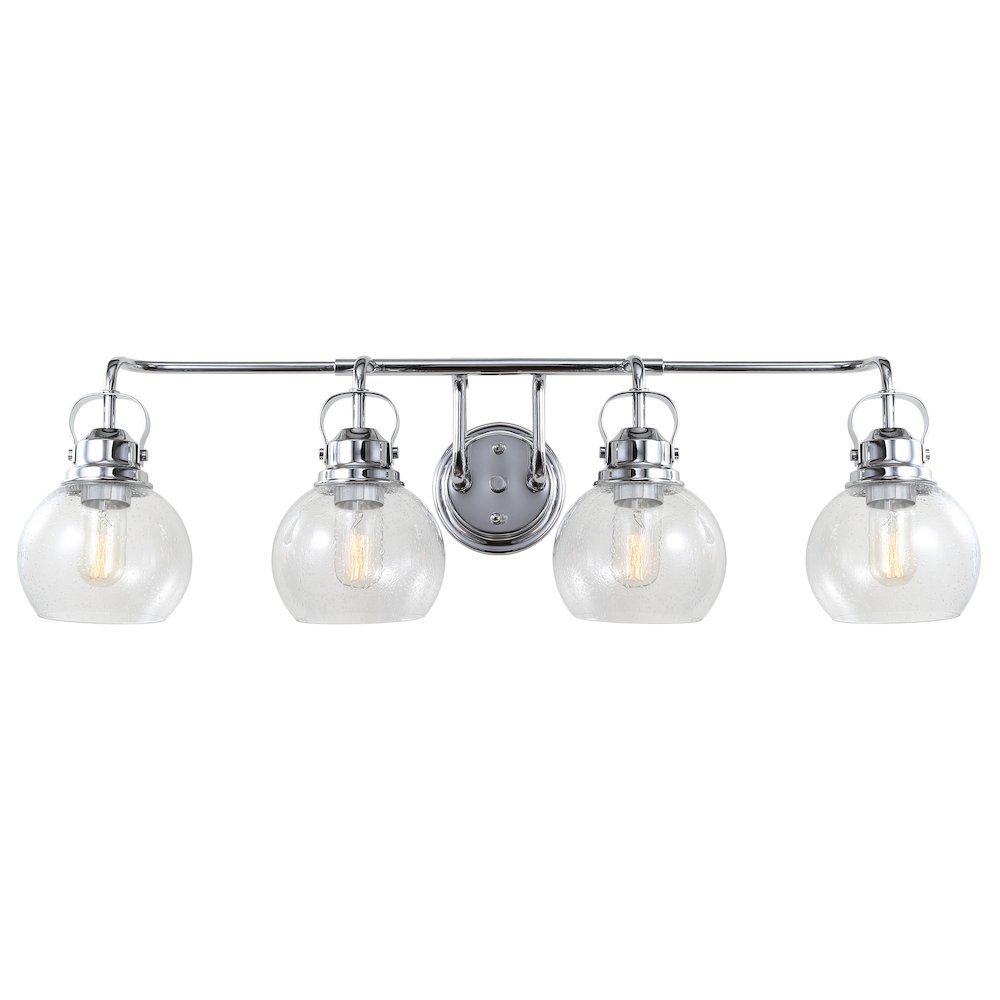 Shirley Metal Bubbled Glass Vanity Light