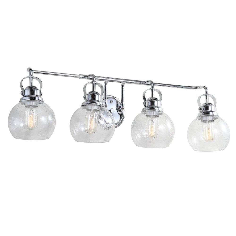Shirley Metal Bubbled Glass Vanity Light