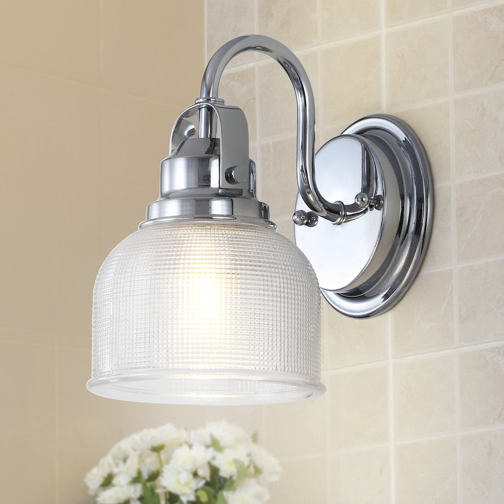 Virginia Metal/Glass Led Vanity Light