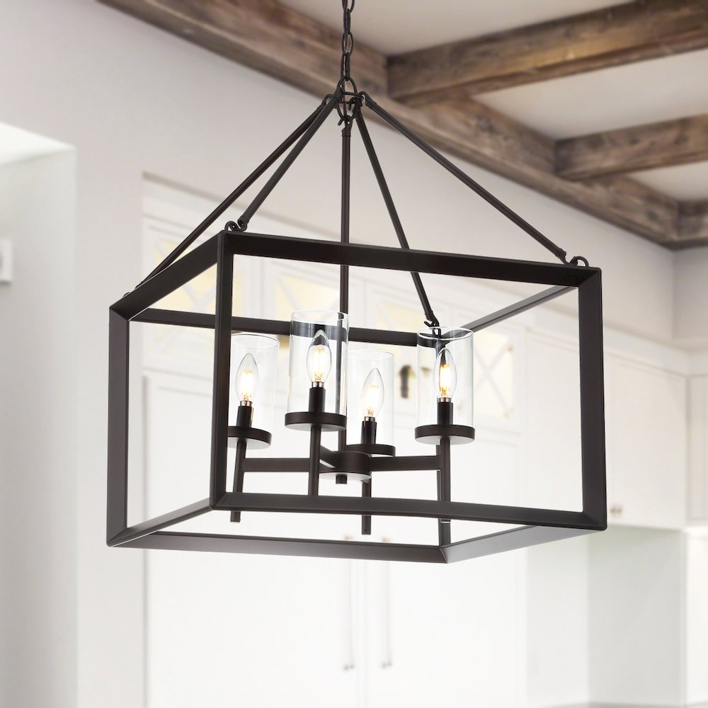 Anna Metal/Glass Led Pendant