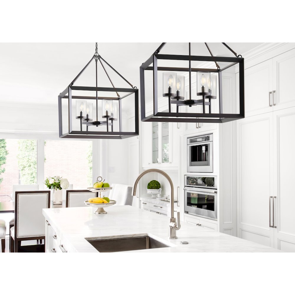 Anna Metal/Glass Led Pendant