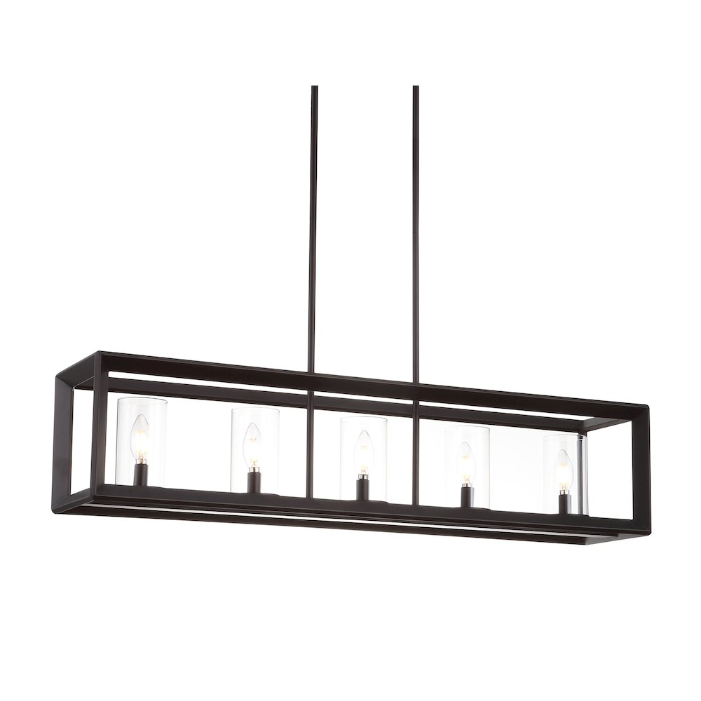 Anna Linear Metal/Glass Led Pendant