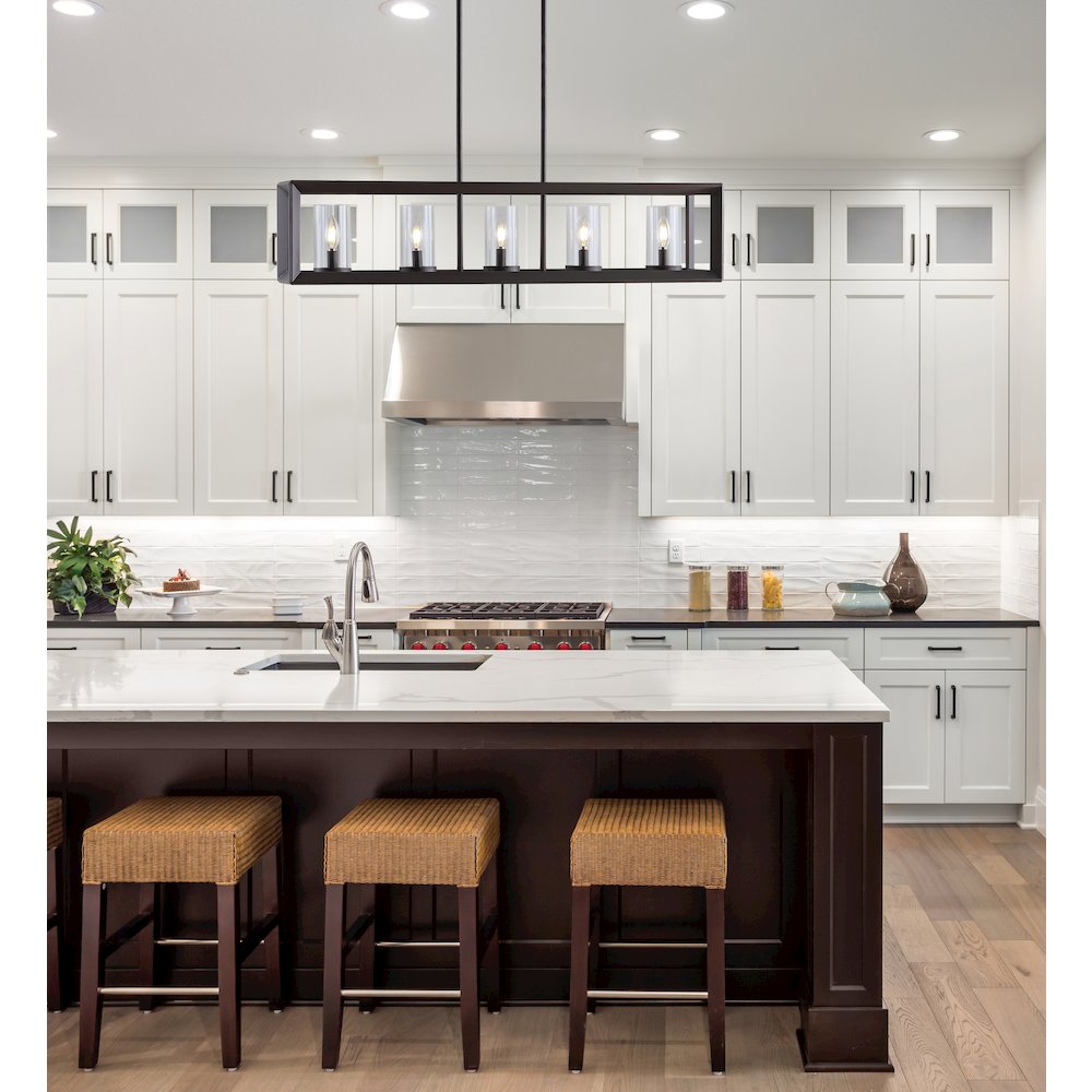 Anna Linear Metal/Glass Led Pendant