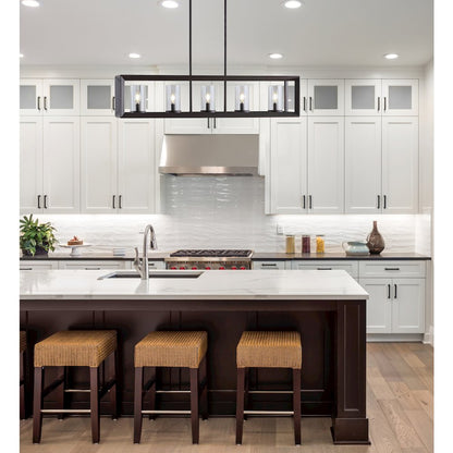 Anna Linear Metal/Glass Led Pendant