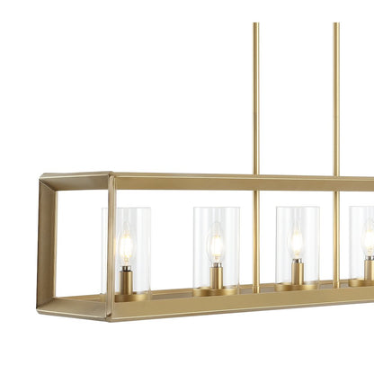 Anna Linear Metal/Glass Led Pendant