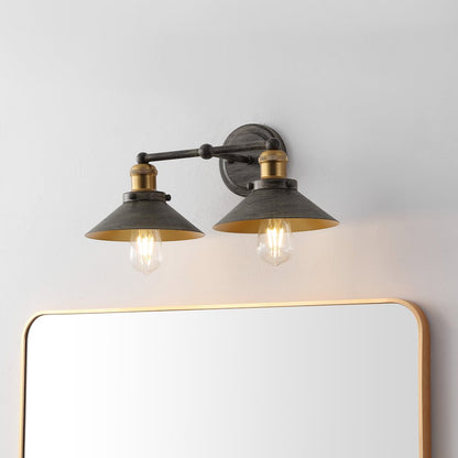 July 2-Light Industrial Farmhouse Metal Vanity Light