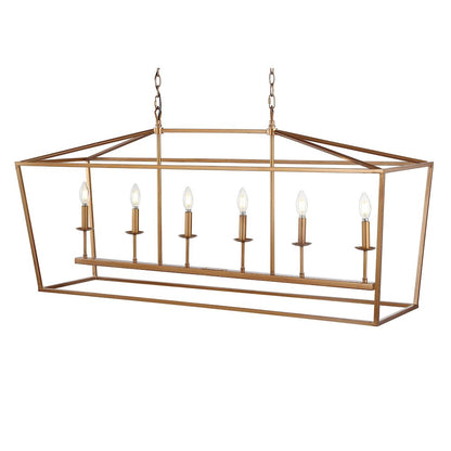 Pagodabulb Lantern Metal Led Pendant