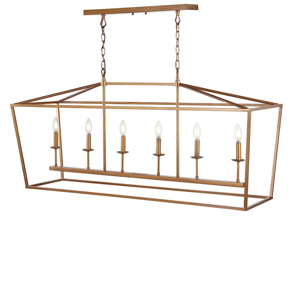 Pagodabulb Lantern Metal Led Pendant